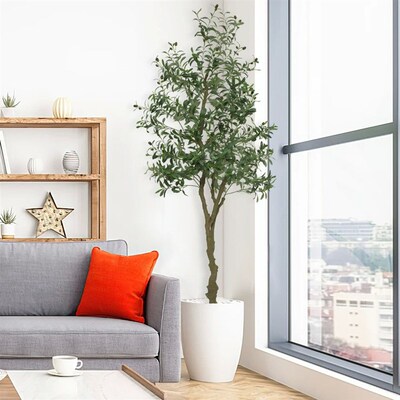 现货Artificial Olive Tree Faux OClive Tree 5ft/6ft/7ft T Art