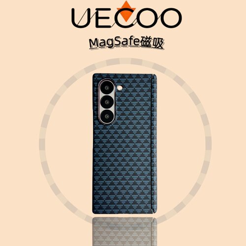 【Uecoo原创家】源纹凯夫拉高级编织肤感适用三星Zfold7手机壳W25磁吸超薄带中轴半包三星折叠屏保护套Zfold6