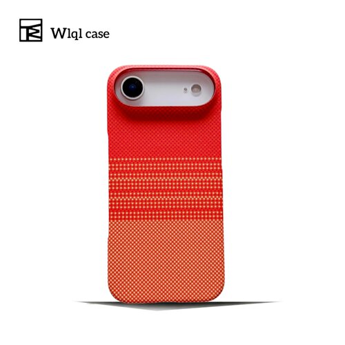 【WLQL原创家】超薄半包碳纤维纹适用iPhone17Air手机壳新款高级感苹果17promax内置磁吸16pro防摔保护套15pm