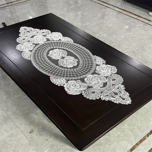 222新款 茶几盖巾梳妆台防尘布桌垫 蕾丝高端桌旗餐桌桌布欧式