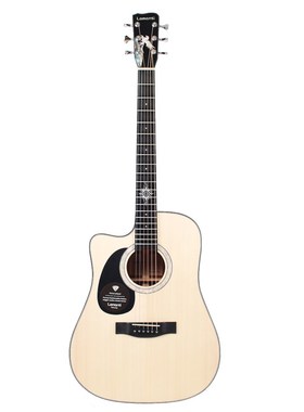 Loni罗曼蒂吉他反手左手左撇子寸民谣面单板电箱木初学