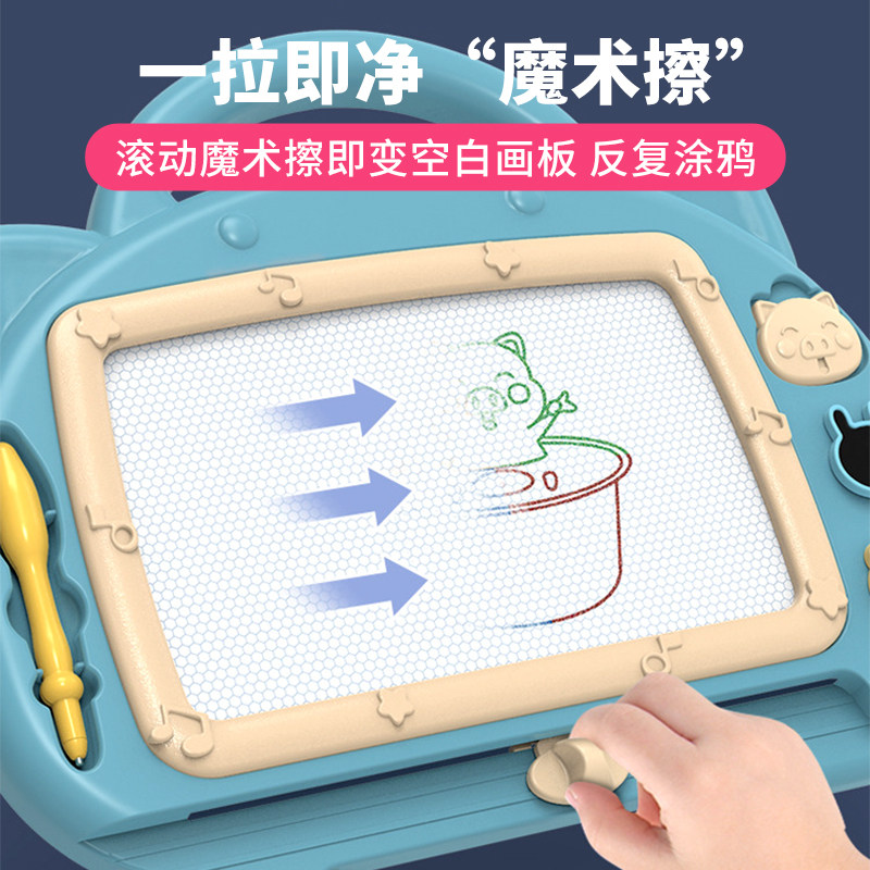 画板儿童家用涂色画画板擦写字板岁宝宝幼儿涂鸦磁性画板,玩具/童车/益智/积木/模型,画板,淘宝优惠券,粉丝福利购,淘宝优惠卷