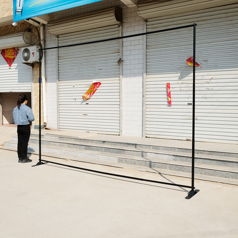 拉网展架伸缩海报支架快幕秀架子活动宣传摄影背景墙喷绘签名墙