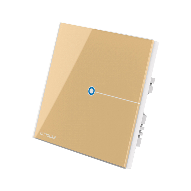 智能家居智能触摸无线射频遥控开关控制8型玻璃面板单控开关