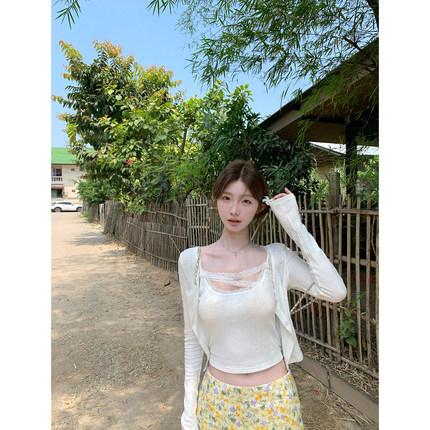 清仓特价 jijilulu积极璐  针织开衫女春夏季两件套套装