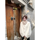 jijilulu积极璐 洋气韩女环葆皮草宽松好穿显瘦保暖重工 富家奶貂