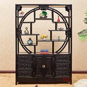 红木博古架中式 榫卯古董架 茶叶架非洲黑檀木多宝阁明清仿古中式