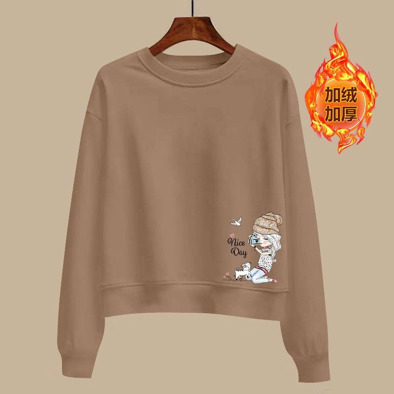 韩版长袖卫衣女新款秋冬宽松