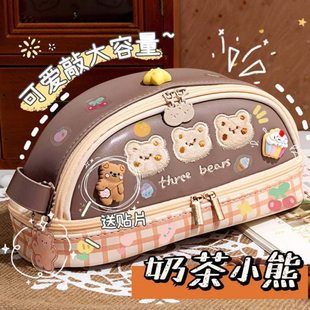 大容量可爱笔袋女生小学生初中生文具铅笔盒女孩2022年新款流行