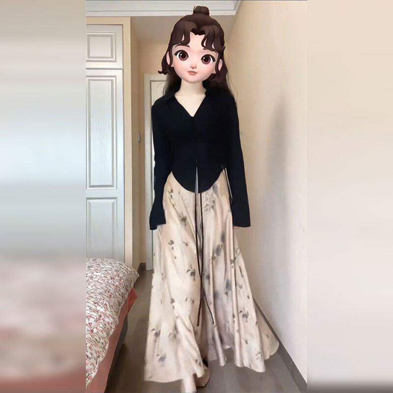 法式小个子连衣裙女春秋季2026新款设计感小众超好看气质裙子套装