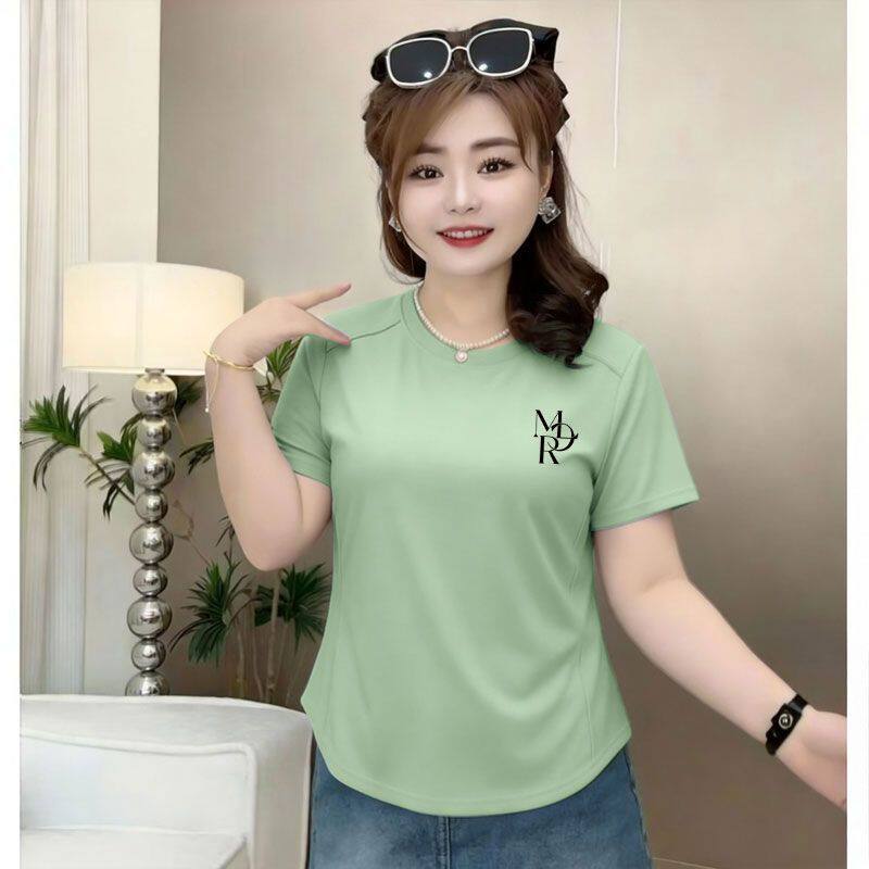 夏季纯棉短袖显瘦遮肚T恤女