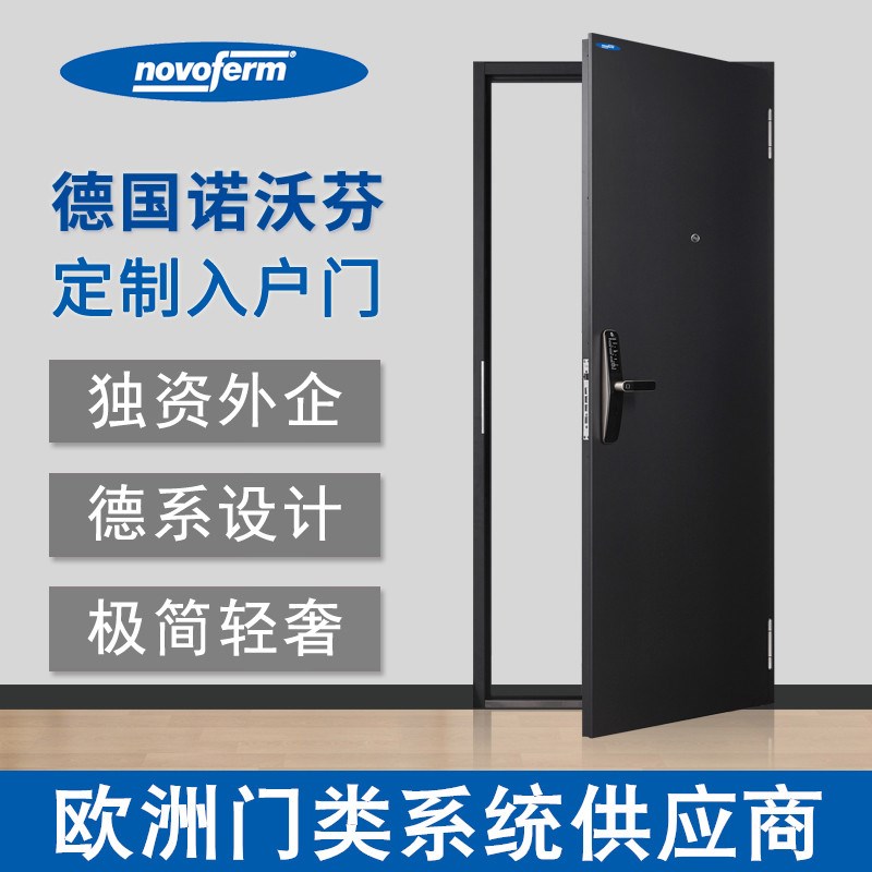 德国诺沃芬 防盗门家用单门入户门定做门子母门简约进户门定制