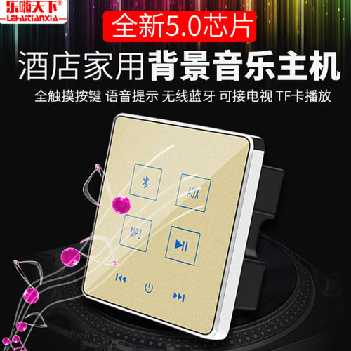 酒店家用入墙式智能家居背景音乐机定阻功放无线装