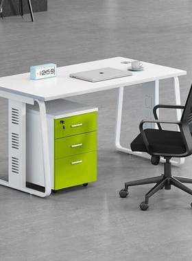 绿色现代家具屏风工桌卡位职员四人桌多人屏风办公桌卡座