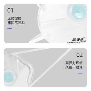 职安康kn95防尘口罩防工业级粉尘防灰尘透气打磨工头戴式