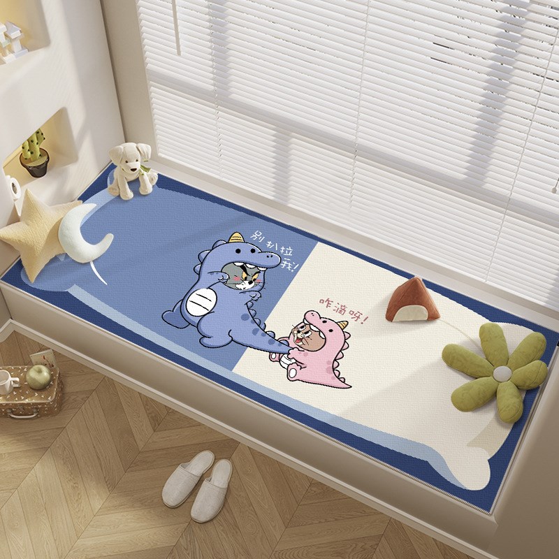 四季通用冰丝沙发坐垫夏季客厅卧室飘窗满铺宝宝爬行耐脏冰丝坐垫