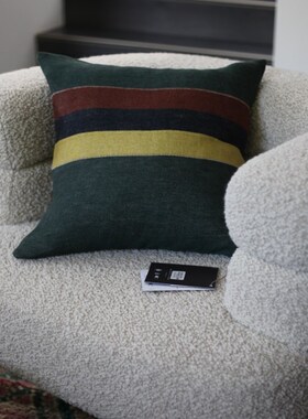 比利时Libeco亚麻条纹亲肤多花色侘寂自然家居抱枕靠垫枕