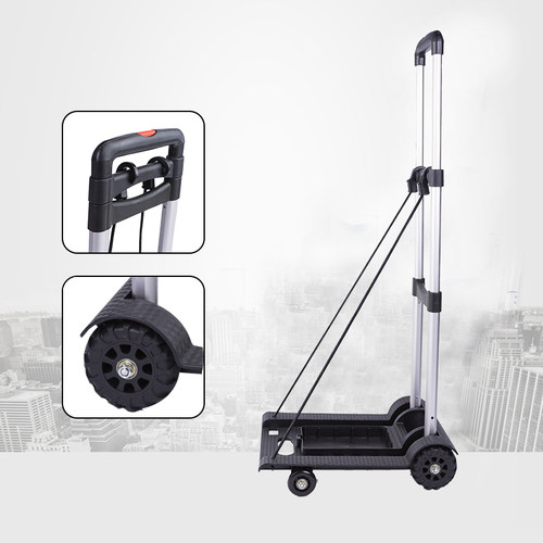 铁管铝合金车进货车手拉车买菜车小拖车行李车购物车