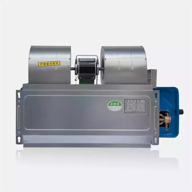 卧式暗装新风盘管组冷暖型水空调中央新风系统盘管智能盘管