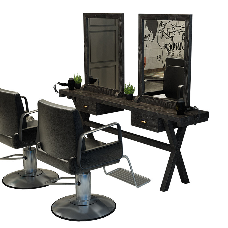 美发镜台落地中工理发店桌镜子复古潮款面发廊定制,商业/办公家具,理发镜台,淘宝优惠券,粉丝福利购,淘宝优惠卷