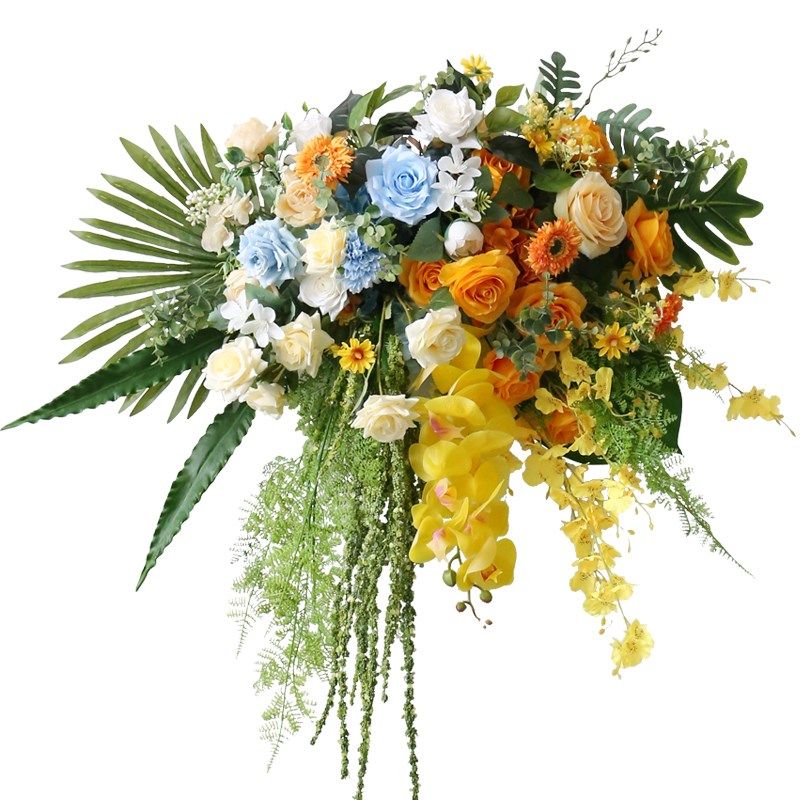 仿真讲台艺插成品会议桌台垂吊挂饰席演讲台束,家居饰品,仿真花/假花,淘宝优惠券,粉丝福利购,淘宝优惠卷