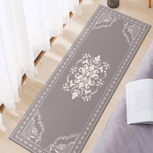 地垫家用客厅茶几长条地毯吸水加厚 简欧轻奢风卧室床边毯2022新款