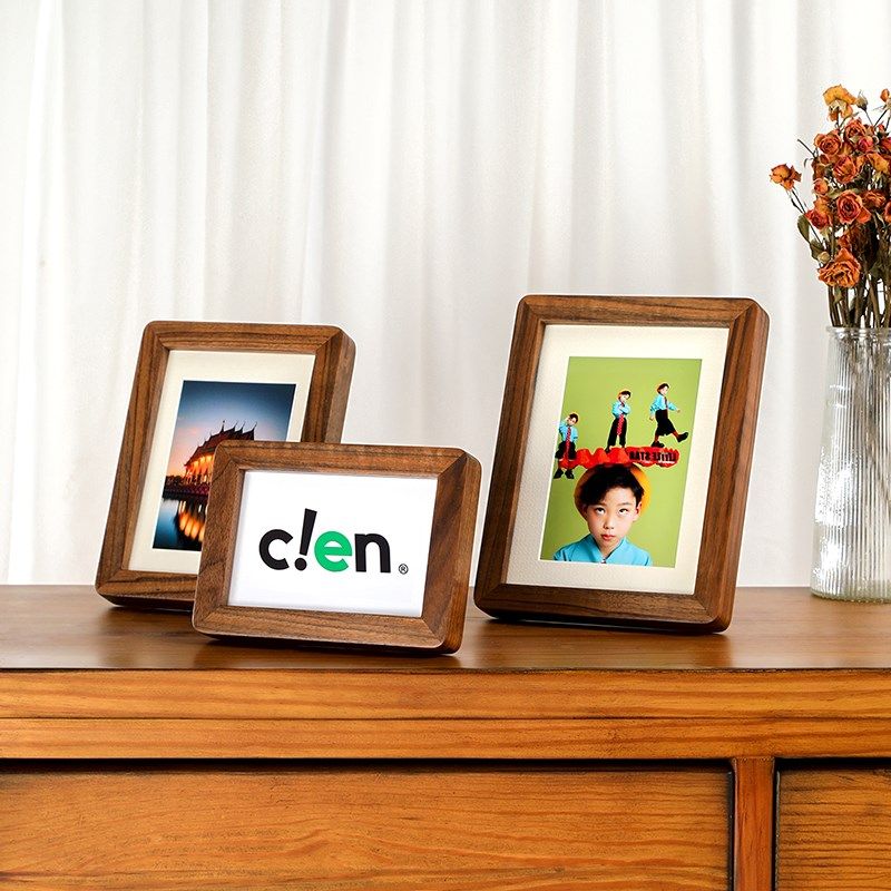 北美榫卯结构全实木桌面相框送挂墙画框免费洗照片,家居饰品,相框/画框,淘宝优惠券,粉丝福利购,淘宝优惠卷