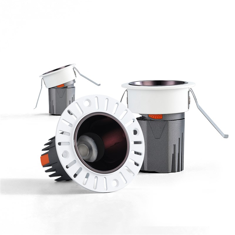 防眩大光弧智能led射灯嵌入家用客厅无灯高显色无边框 开孔55mm