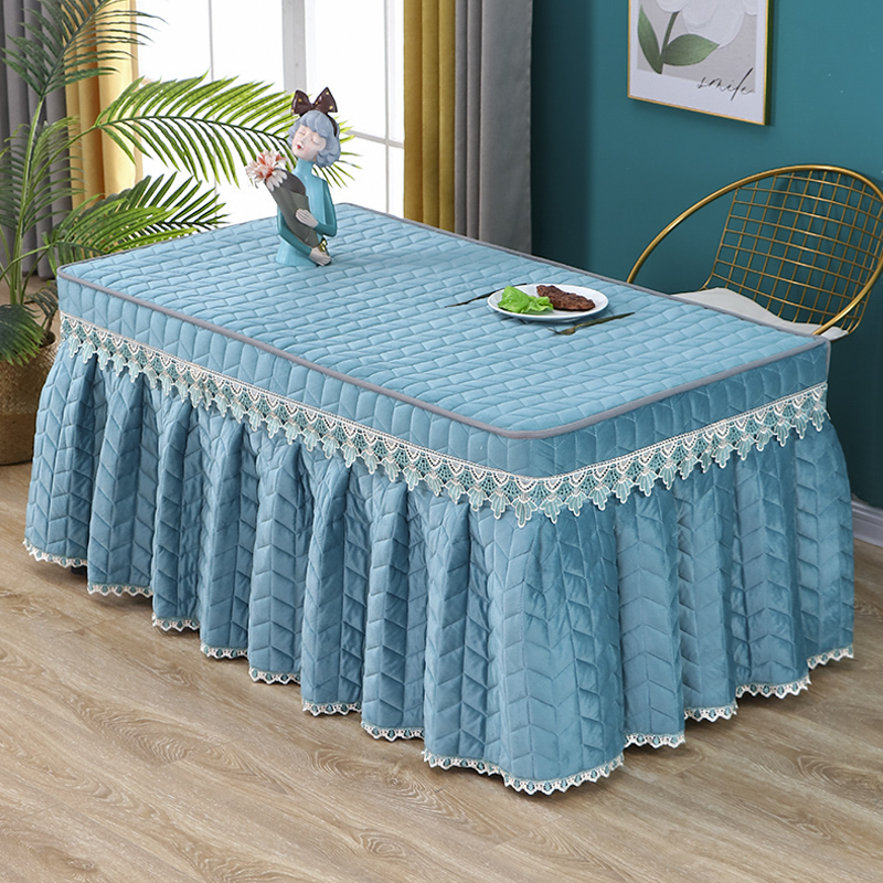加厚面绒烤火桌罩长方形取暖电炉茶几桌布罩子烤火桌子罩子全包