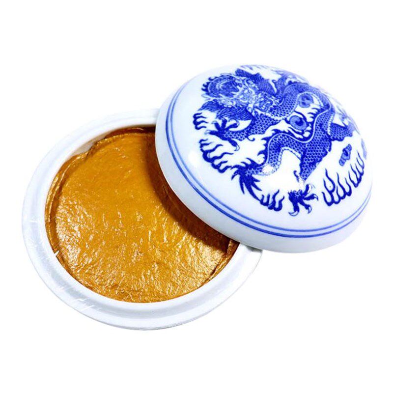 潜泉上海西泠印社印泥书画专用朱砂袋装盒装白色黑色彩色印泥金色