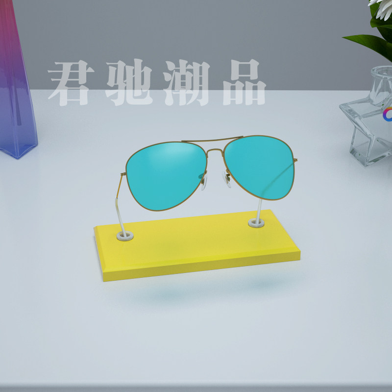 君驰潮品眼镜店柜台太阳镜光学镜展示架陈列展示道具墨镜陈列展架
