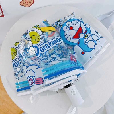 ili伞厂卡通爱小新哆啦梦雨伞伞学生自动加厚抗风