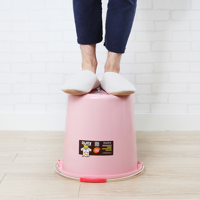 水桶家用塑料小水桶手提大号加厚圆桶学生宿舍洗澡桶盆装洗车桶