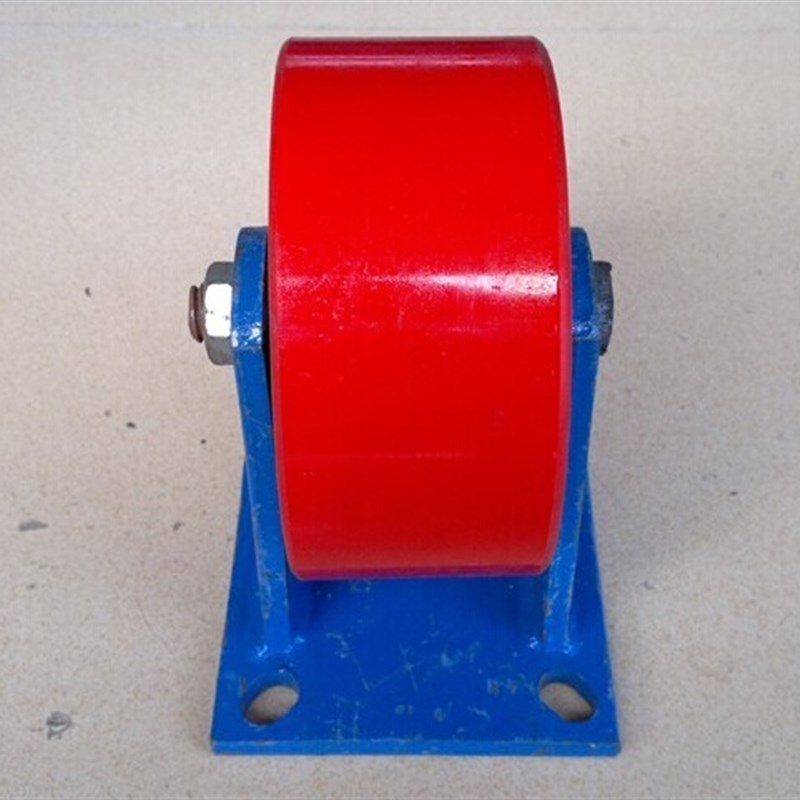 脚轮万向轮寸重型工业聚氨酯定向脚轮工业轮固定轮承载1吨脚轮