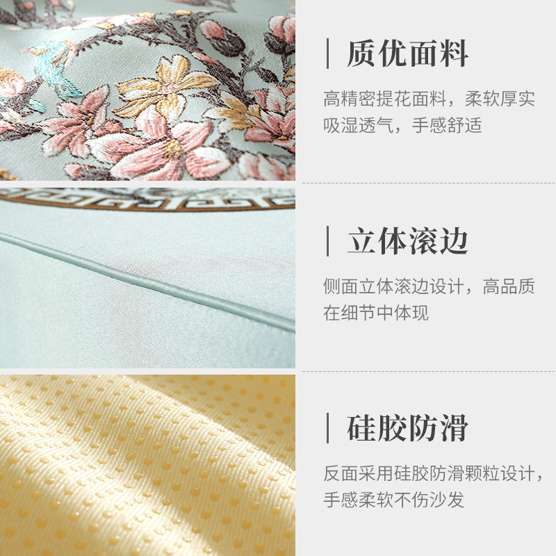 新红木沙发坐垫秋冬加厚防滑定制垫子实木带靠背罗汉床罩