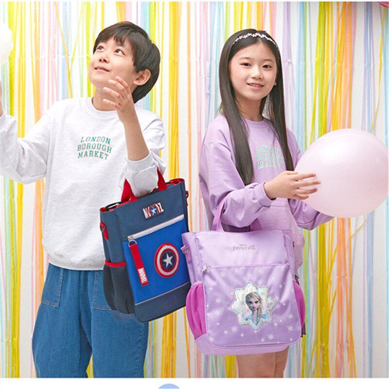 韩国小学生补习袋女孩儿童补课包男童斜挎美术工具袋手拎书包