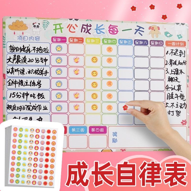纸女孩儿童画作业奖励纸自律表一年级小学生大拇指表扬装饰小图案,文具电教/文化用品/商务用品,贴纸/立体贴纸,淘宝优惠券,粉丝福利购,淘宝优惠卷