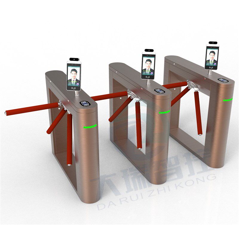 全自动三辊闸扫码闸机体育馆检票机票务系统镀钛人脸识别三辊闸