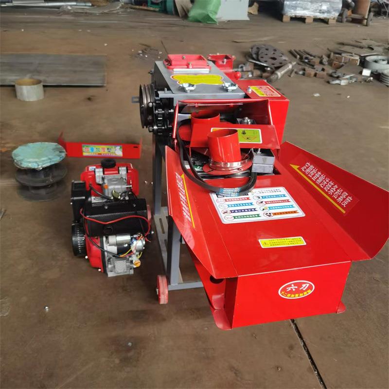 青玉米秸秆粉碎机卧式花生秧鲜草揉搓粉碎机全新升级铡草粉碎机