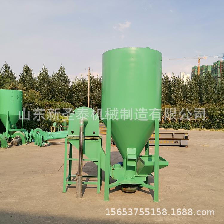 立式自吸式粉碎饲料搅拌机卧式饲料搅拌机2吨的多少钱