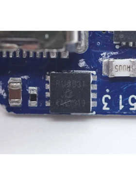 RU3031M3输出VBUS开关管NMOS耐压30V导阻7mΩ采用DFN3030芯片IC