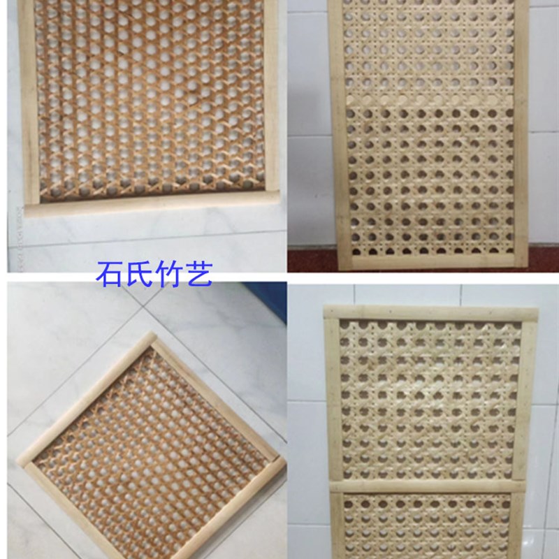 装修吊顶带框竹编k屏风隔断竹编农家乐民宿竹席子镂空竹编带框定