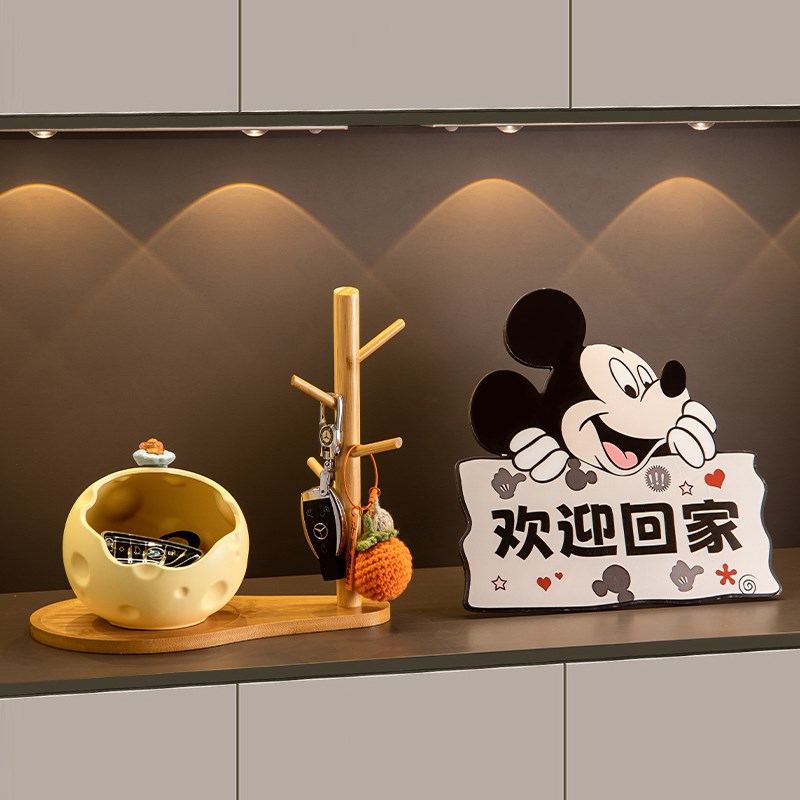 创意杰瑞钥匙收纳入户玄关布置摆件客厅电视柜桌面装饰Z品家居好