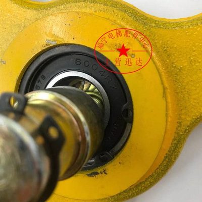 通力电梯210*20*6004限速器轮 涨紧轮直径215轴承6004铸铁轮现货