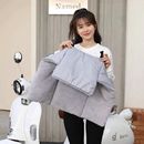 电动车内保暖挡风被冬季 护膝内搭 加绒加厚踏板摩托电瓶车分体小款