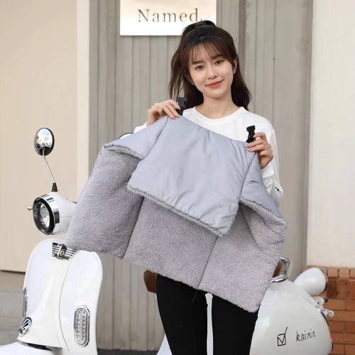 电动车护腿挡风被冬季加绒加厚