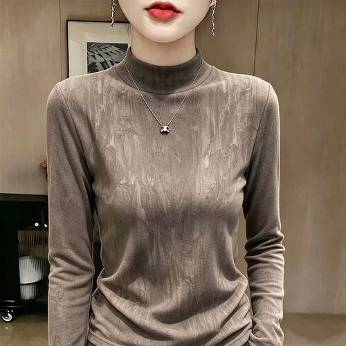 德绒保暖长袖T恤女2026秋宽松