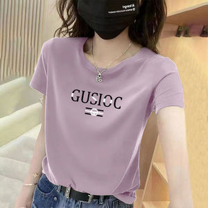 精品纯棉t恤女装短袖夏季