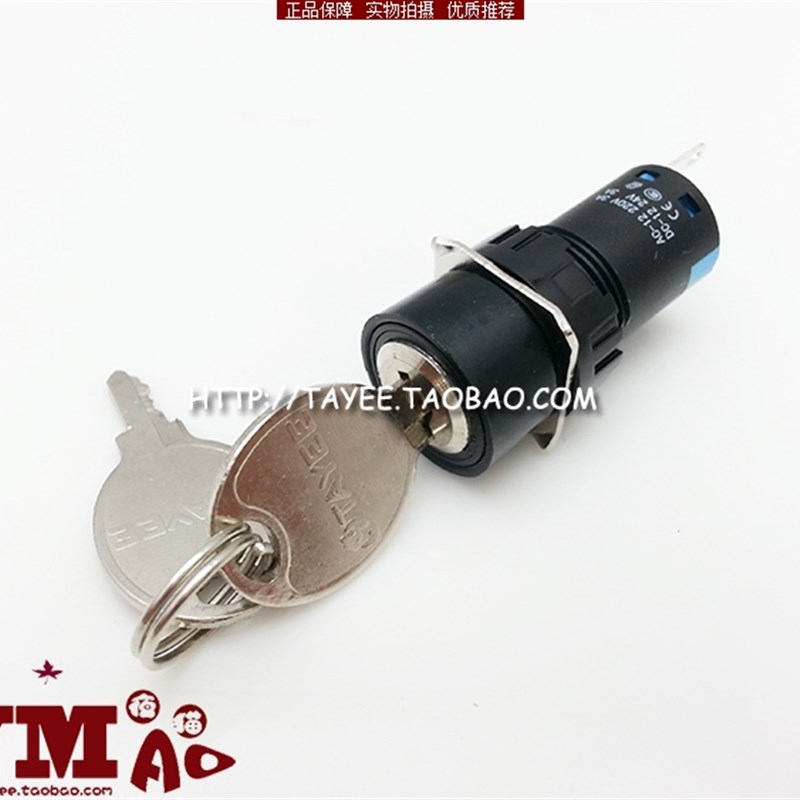 tyee上海天逸1mm两档位钥匙关L2(B)Y2-11选择关保持