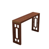 新实木玄关桌现代玄关台端景台条几条案靠墙长条窄桌供桌